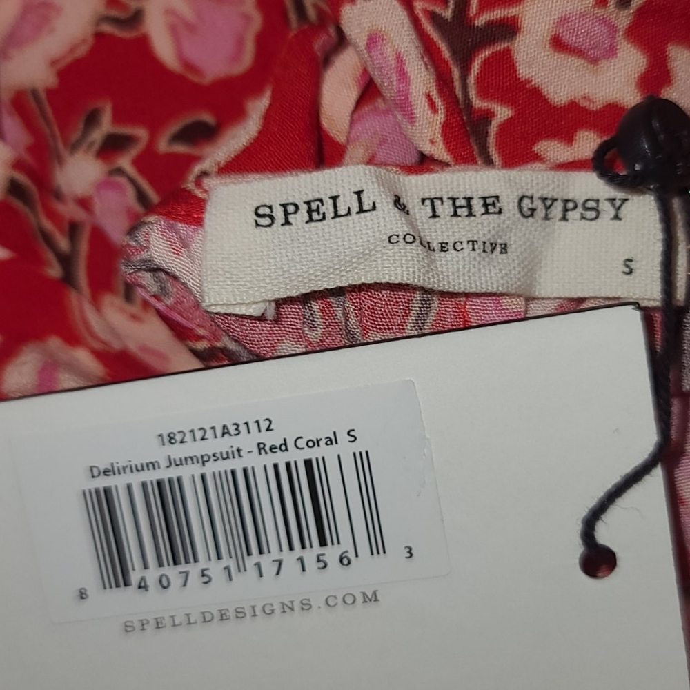 New spell x revolve delirium jumpsuit red coral S - Picture 10 of 14